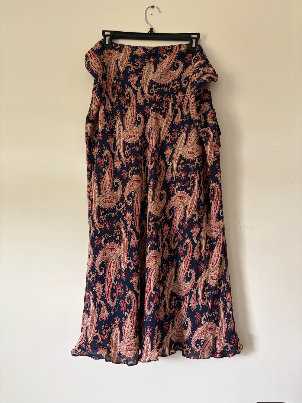 NEW Lauren Ralph Lauren silk midi skirt paisley dark romantic whimsigoth 22W